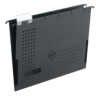 ELBA Hängetasche chic® ULTIMATE® DIN A4 240g/m Karton anthrazit 5 St./Pack.