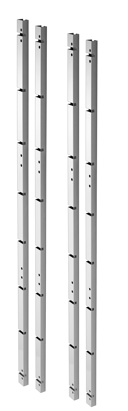 Bartscher Auflageschienen | Set bestehend aus: 4Auflageschienen | Maße: 150 x 4 x 2,5 cm. Gewicht:5,9 kg