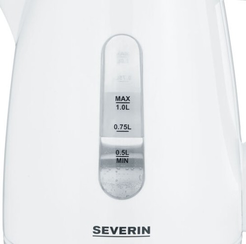 Severin Wasserkocher, ca. 2200 W, ca. 1,0 L, 360° central-cordless-system, abwaschbarer Kalkfilter