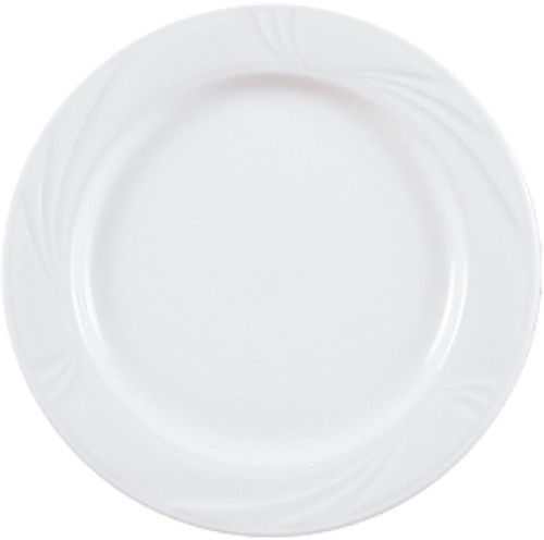 Arcadia Teller flach, 27cm, weiß Made in Europe