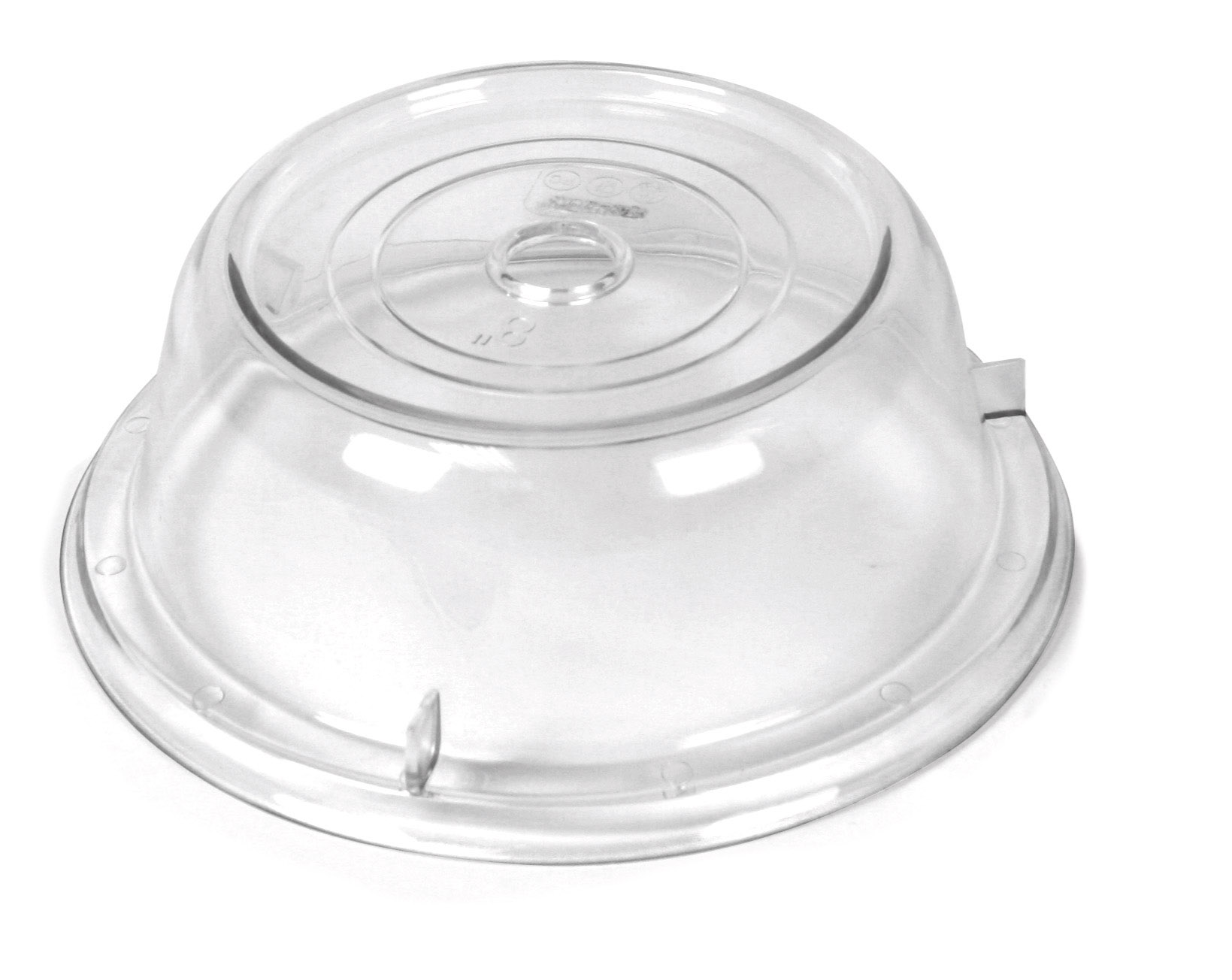 ARAVEN Tellerabdeckung aus Polycarbonat mit 215mm Durchmesser, durchsichtig