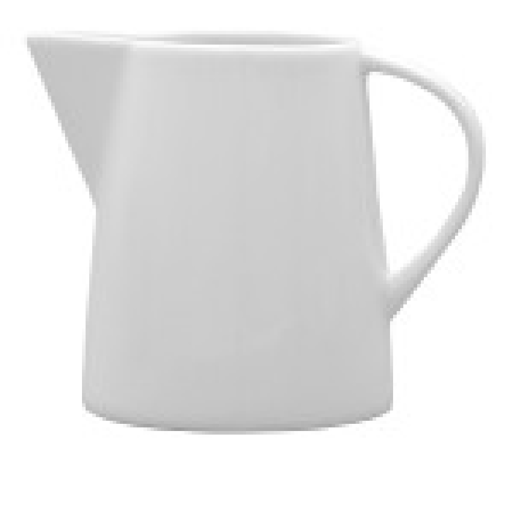 Milchkännchen / Sahnegießer ISTA von caterado, aus weißem Porzellan.
