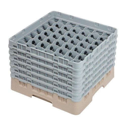 Cambro Gläserspülkorb beige mit 49 Fächern max Glashöhe 29,8cm. Dieser Gläserspülkorb bietet optimalen Schutz für Ihre