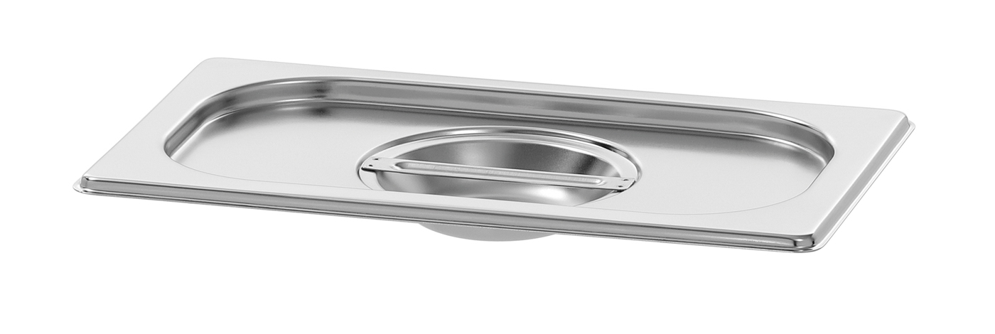 Bartscher Deckel 1/4 GN, Basic Line |Silikondichtung: Nein | Maße: 26,5 x 16,2 x 3,0cm. Gewicht: 0,15 kg