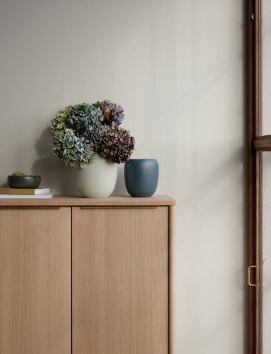 Ora Vase H 17.9 cm blau, Maße: 160 x 161 x 179 mm