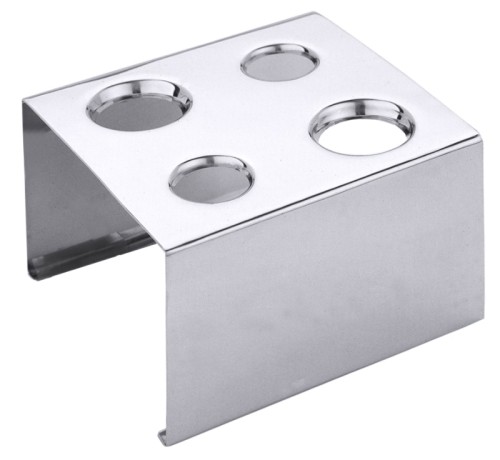 Eishörnchenständer aus Edelstahl 18/10, hochglänzend, mit je zwei Löchern à 27 und 35 mm, auch für die meisten handelsüblichen