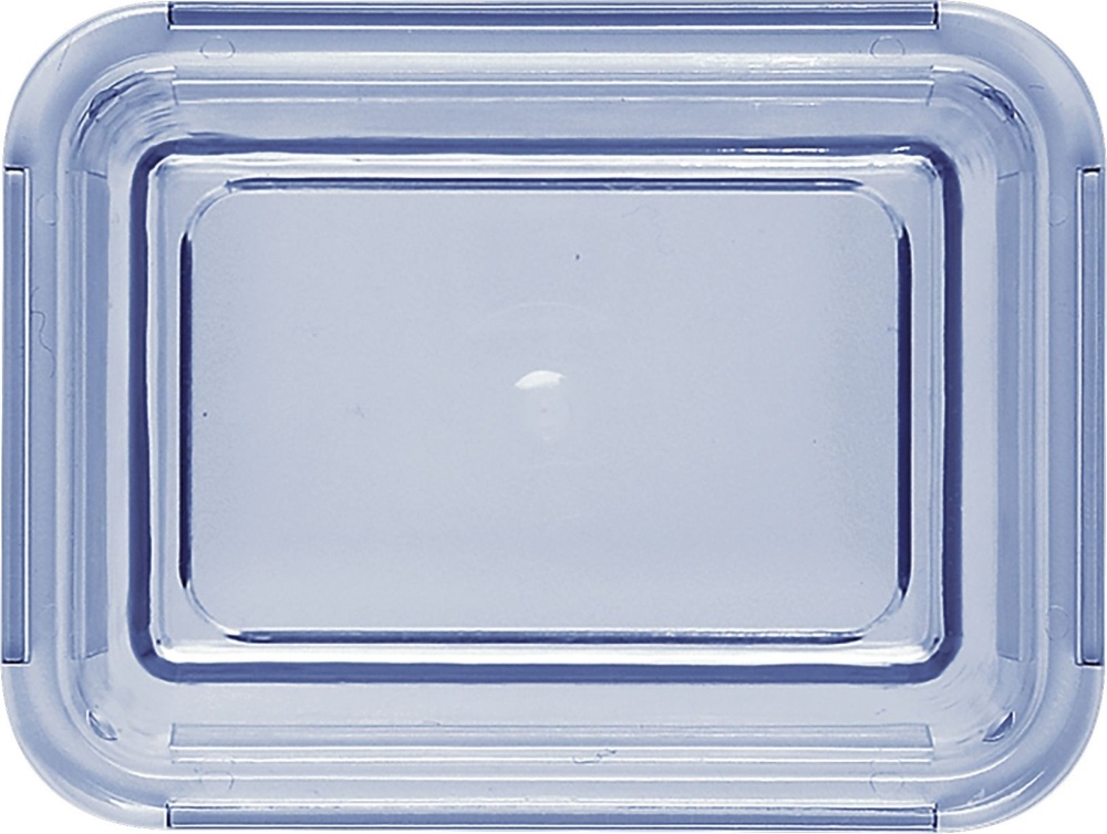 BAUSCHER kunststoffdeckel Deckel transp.-blau hoch 138 x 104 mm