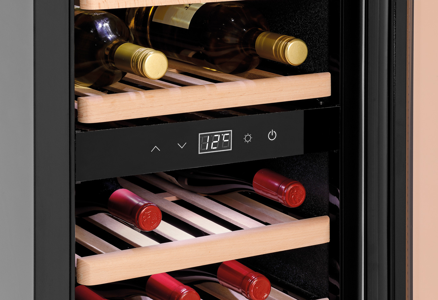 Bartscher Weinkühlschrank 2Z 38FL | Tür-Art:Flügeltür, Glas | Maße: 39,6 x 58 x 103,0 cm.Gewicht: 40 kg