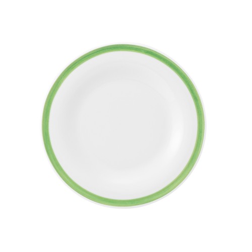 Seltmann Teller flach 17 cm, rund, Form: Community, Dekor: 57394 Pinselband 7, hohe Kantenschlagfestigkeit, Made in Germany