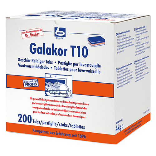 200 "Dr. Becher" Galakor T10 Geschirr Reiniger Tabs 4 KG von Dr. Becher