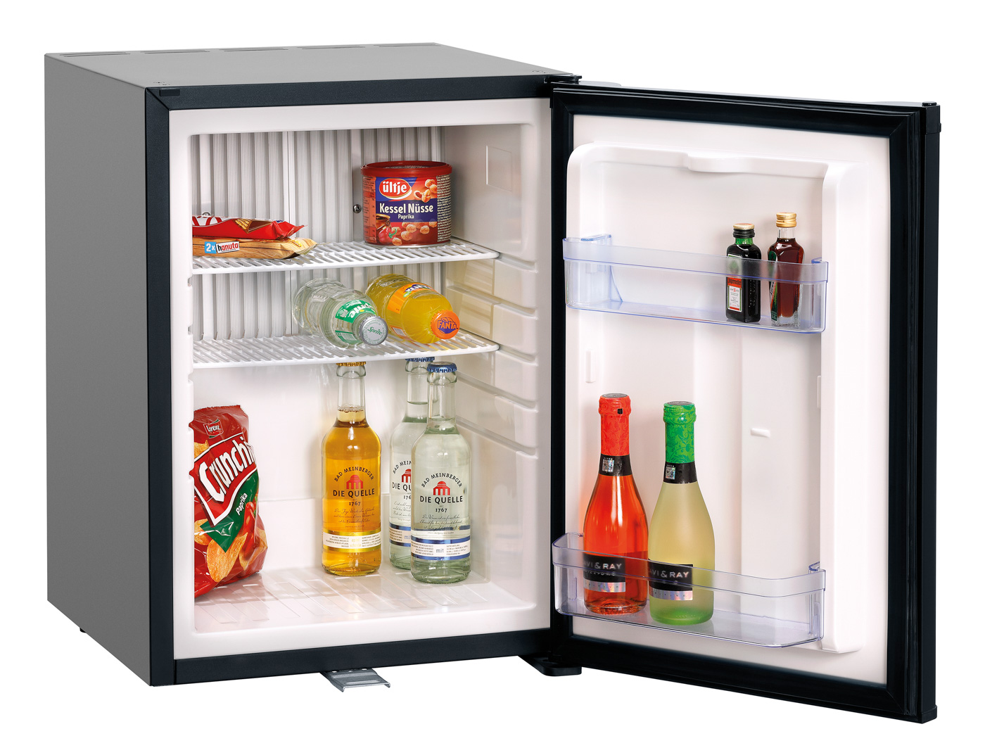 Bartscher Minibar 34L | Kühlmittel: R717 / 0,072kg | Maße: 40,2 x 46 x 55,0 cm. Gewicht: 17,4 kg