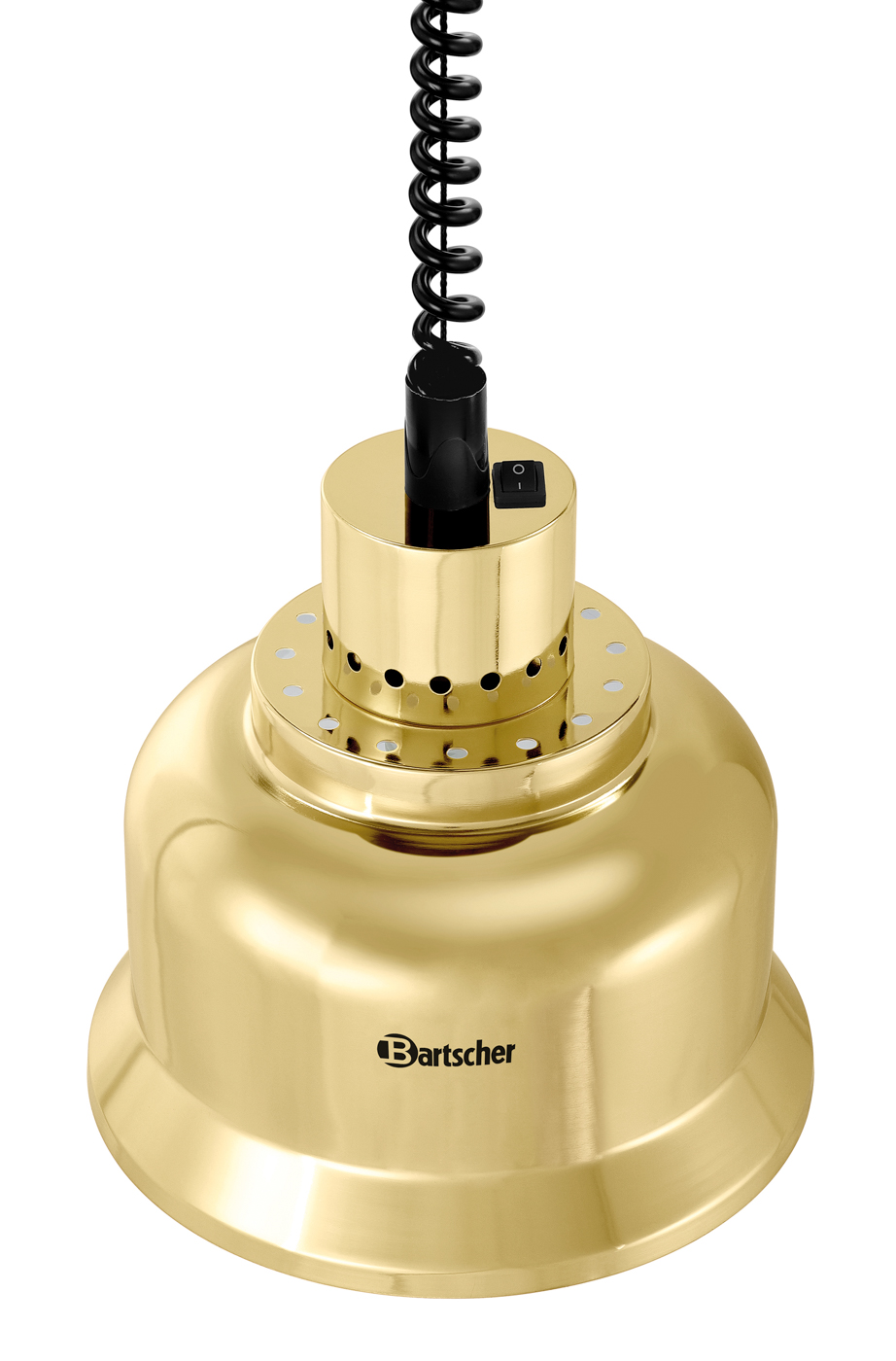 Bartscher Wärmelampe IWL250D GO | Art derWärmequelle: Infrarotlampe(n) | Maße: 23 x 23 x25,0 cm. Gewicht: 1 kg