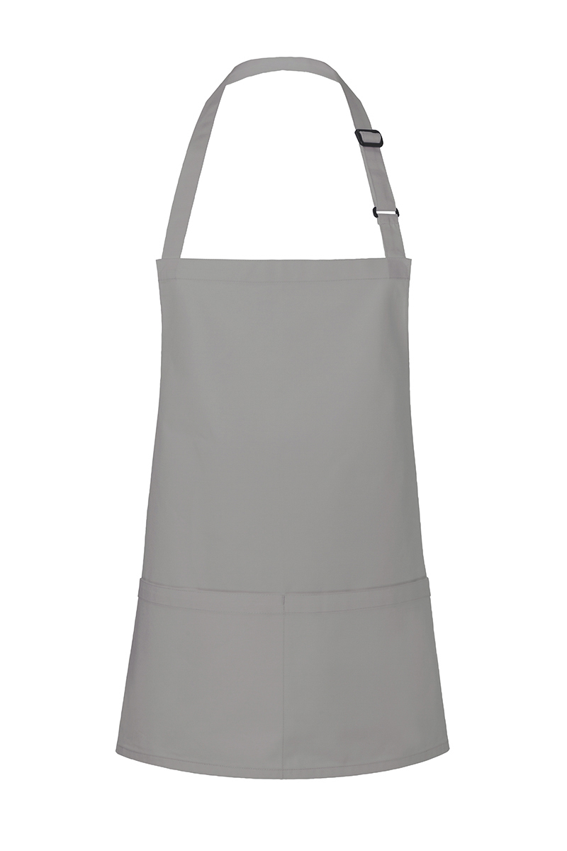 Kurze Latzschürze Basic mit Schnalle und Tasche - Maße: 75 x 60 cm (Breite x Länge)