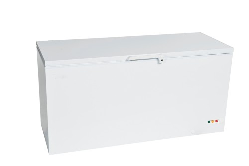 SARO Gewerbetiefkühltruhe mit isoliertem Klappdeckel Modell EL 61 - Made in Europe - Material: (Gehäuse + Innenraum) Stahl