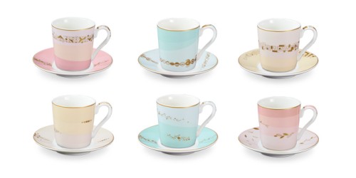 Espressotasse mit Untertasse myCOFFEE, 6 St., Romance