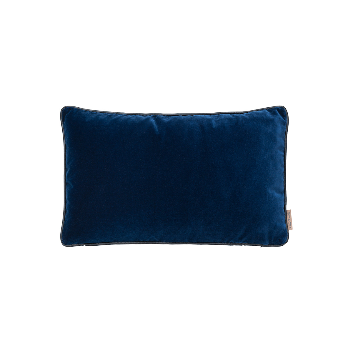 Kissenbezug -VELVET- Midnight Blue 30 x 50 cm. Material: 100% Baumwolle. Von Blomus.