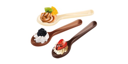 Schokoladengießform.DELICIAChoco, löffel