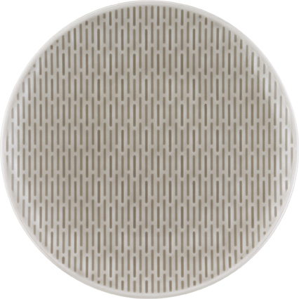 Bauscher Teller aus der Kollektion scope glow gray, flach, coup, relief, 15 cm, aus Porzellan