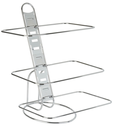 Buffetleiter -BIG GN- 52 x 59 cm, H: 66 cm Metall, verchromt Set bestehend aus: - 1x Leiter - 3x Ring GN 1/1