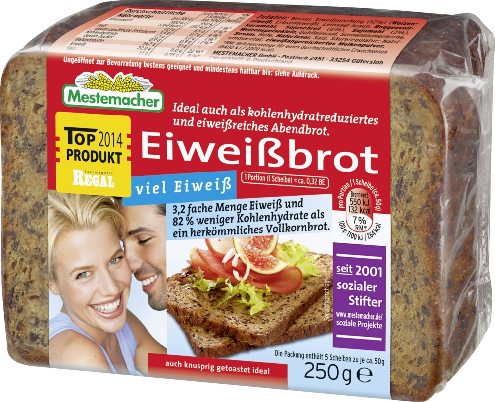 Mestemacher Eiweißbrot 250G