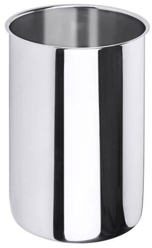 Dressing-Behälter aus Edelstahl 18/10, hochglänzend, schwere Qualität Volumen: 1 l, Durchmesser: 10 cm, Höhe: 15,5 cm [Passender