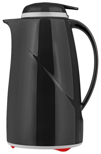 Helios Isolierkanne Wave Push 1,0 l schwarz