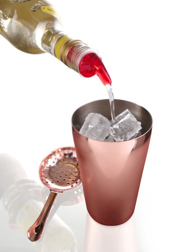 4er Set Ausgiesser Free-Flow, EVA-Kunststoff. Rot.