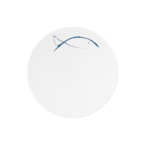 Seltmann Coupteller flach 16,5 cm M5380, rund, Form: Coup Fine Dining, Dekor: 57515 Blue Sea, hohe Kantenschlagfestigkeit, Made in Germany
