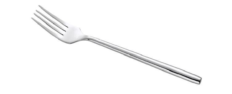 Menügabel SILKE, Edelstahl 18/0, poliert, geschmiedet, Länge: 19,8 cm.