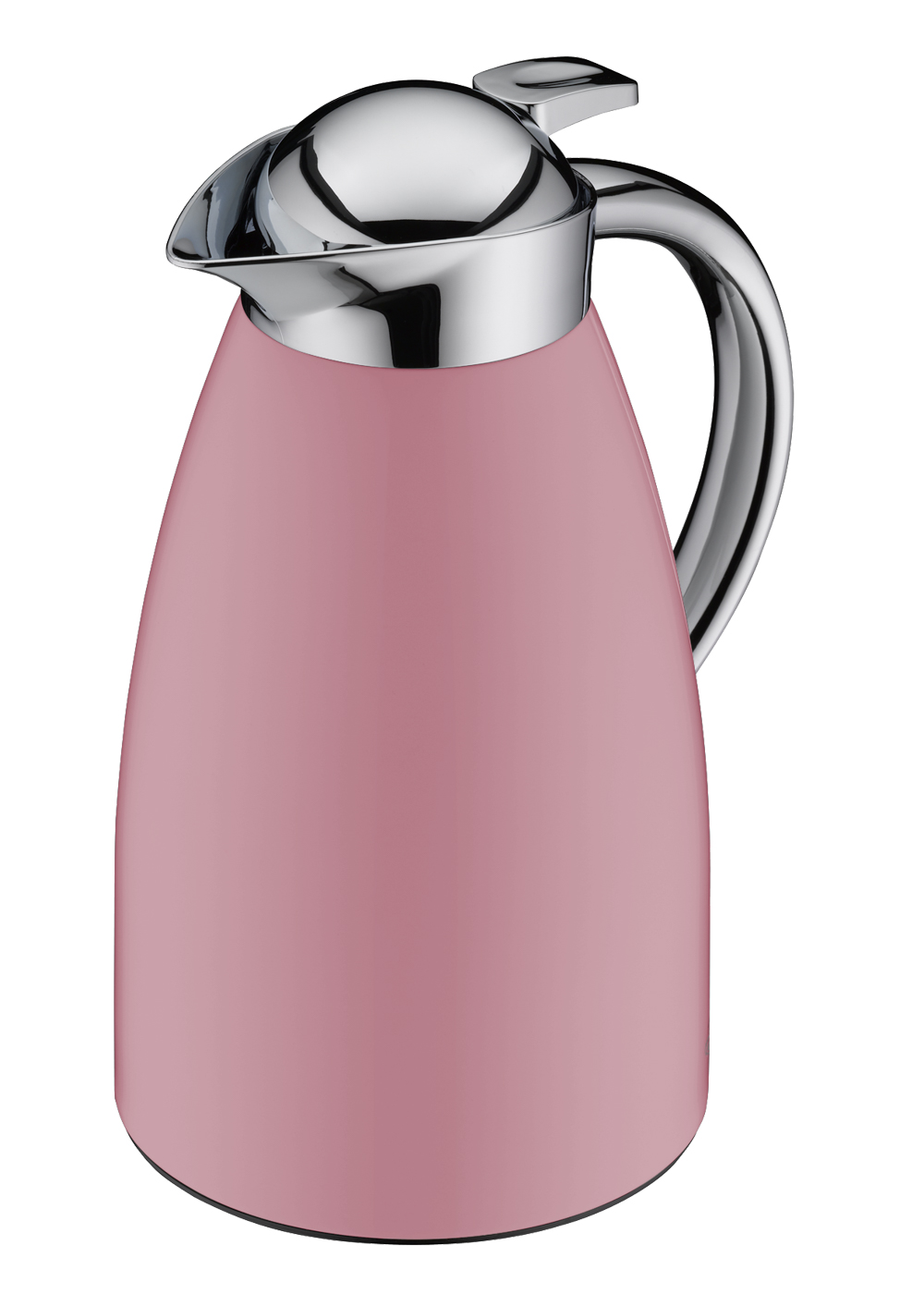 Isolierkanne Signo romantic rose mat 1,0 l; funktionaler Alltagsbegleiter; hochwertiger Edelstahl mit Hartglaseinsatz; hält 12 h heiß