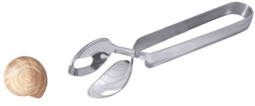 Schneckenzange aus Edelstahl 18/10, hochglänzend, schwere Qualität Länge: 16,5 cm