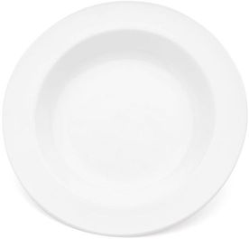 Roltex Suppenteller mit 21,5 cm Durchmesser, weiß Material: Kunststoff