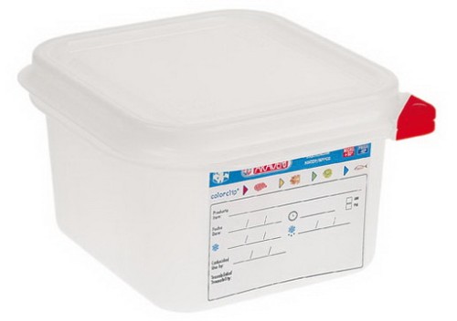 GN Behälter 1/6x100mm PP mit Klemmdeckel