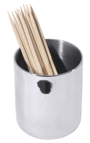 Ersatzbehälter Zahnstocher zu Menage 3-teilig Salz  Pfeffer, Zahnstocher, aus Edelstahl 18/10, hochglänzend, mit schweren,