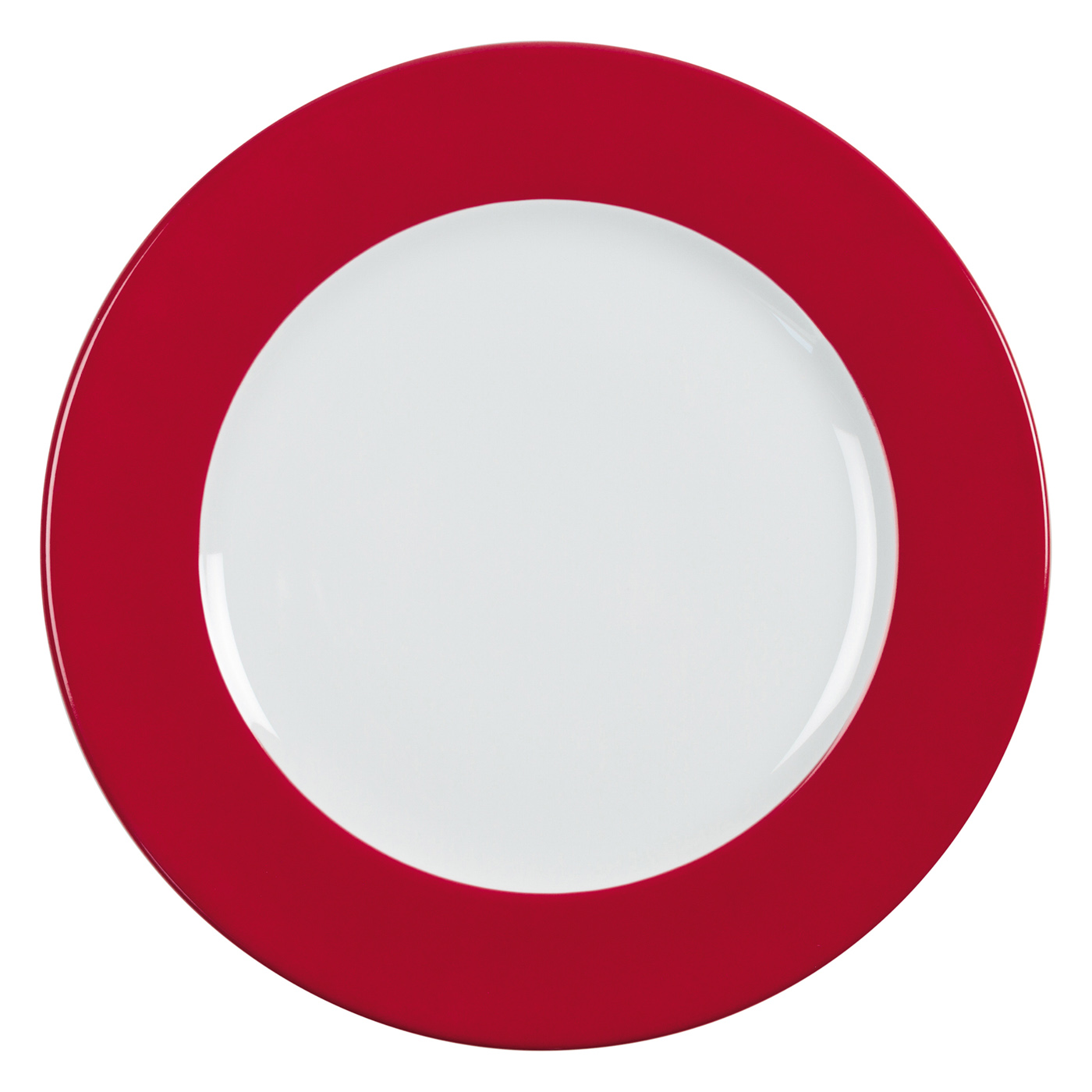 Teller flach 31,5 cm - Form: Table Selection -, Dekor 79936 kirsche - aus Porzellan. Hersteller:, Eschenbach. "Made in Germany".