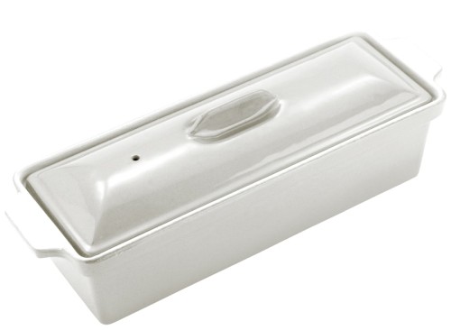 Gussterrinenform aus Gusseisen, emailliert Länge innen: 28 cm, Breite innen: 9 cm, Höhe innen: 8 cm, Volumen: 1,5 l