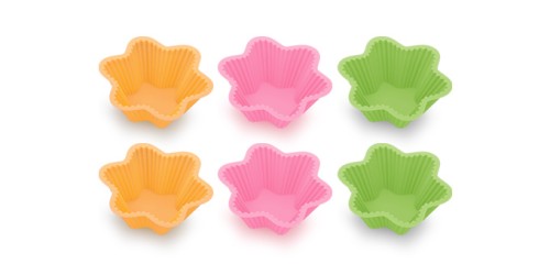 Silikon-Backkörbchen DELÍCIA, 6 St., Sterne