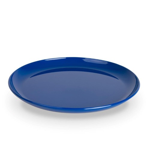 Essteller flach 24 cm, blau, Höhe: 2 cm