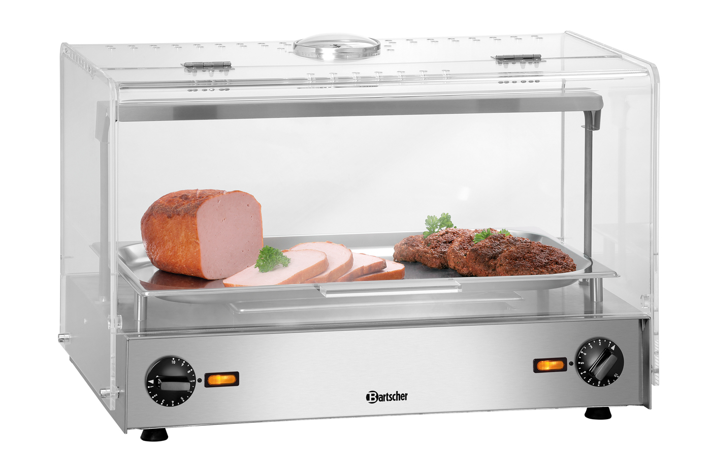 Bartscher Heiße Theke 1/1 GN THM |Temperaturregelung: Stufenlos | Maße: 61 x 41 x39,5 cm. Gewicht: 20,8 kg