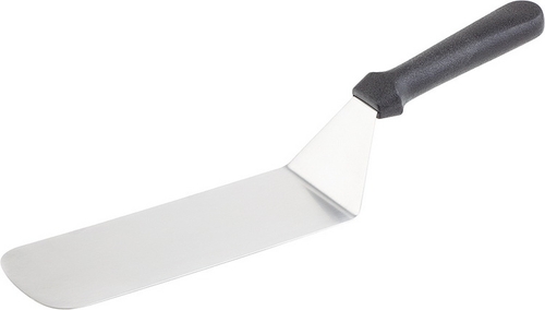 Wender 24 x 7,5 cm, Länge 37,5 cm flexible Edelstahl-Klinge rutschfester Griff aus Polypropylen, schwarz hitzebeständig