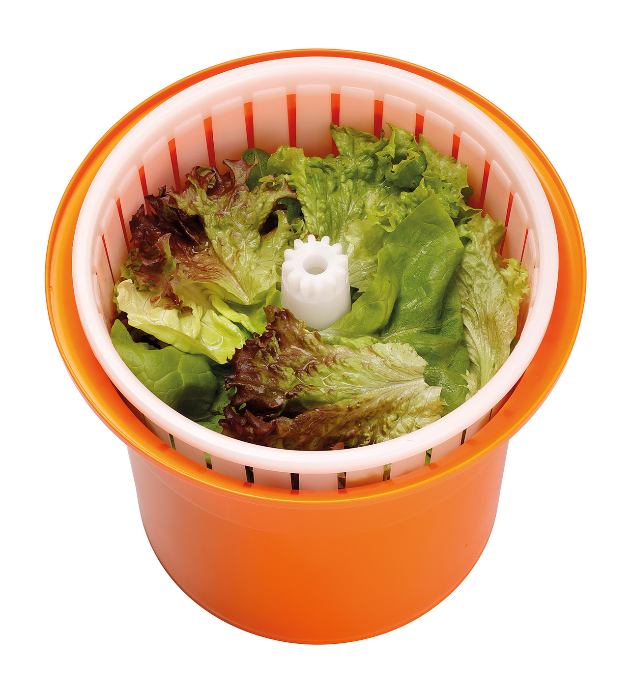 Bartscher Salatschleuder K1-12L |Lebensmittelecht: Ja | Maße: 32 x 32 x 44,0 cm.Gewicht: 2,2 kg