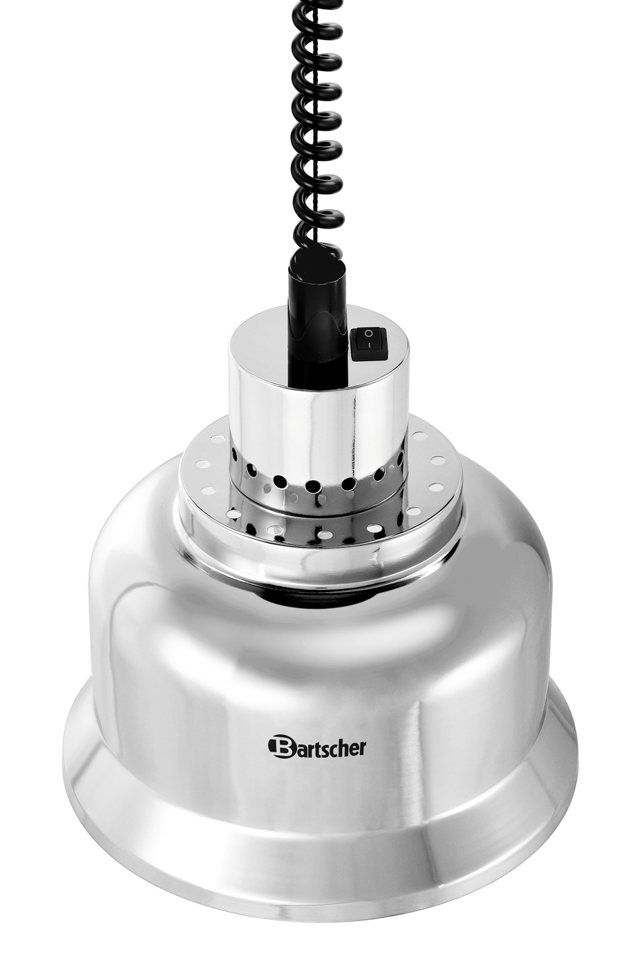 Bartscher Wärmelampe IWL250D CHR | Art derWärmequelle: Infrarotlampe(n) | Maße: 23 x 23 x25,0 cm. Gewicht: 0,95 kg