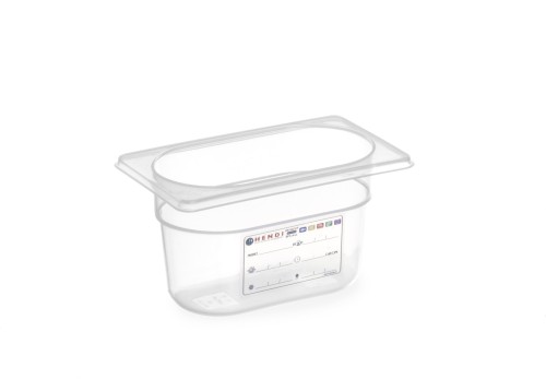HENDI Aufbewahrungsbehälter Gastronorm 1/9 - 100 H mm - 176x108 mm 1,0 Liter
