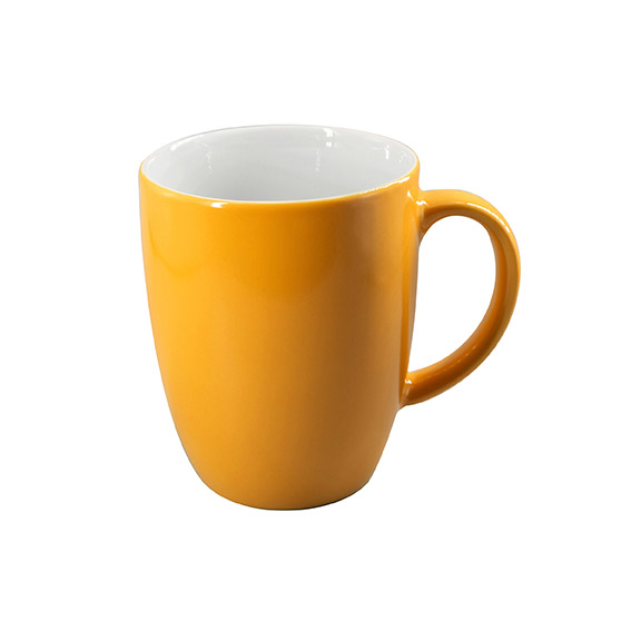 Becher mit Henkel 0,28 l - Form: Table Selection - Dekor 66275 curry - aus Porzellan. Hersteller: