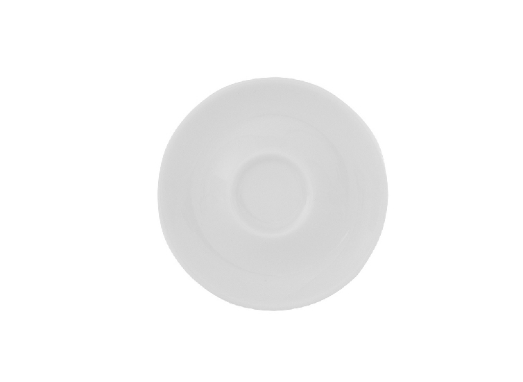 Kaffee-Untertasse - Spiegel mitte , Form BARISTAR - uni weiss, Durchmesser: 110 mm