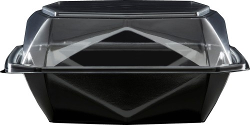 Duni Octaview® M+ 185 x 185 x 90 mm Schwarz ungeteilt, 255 Stk/Krt (1 x 255 Stk)