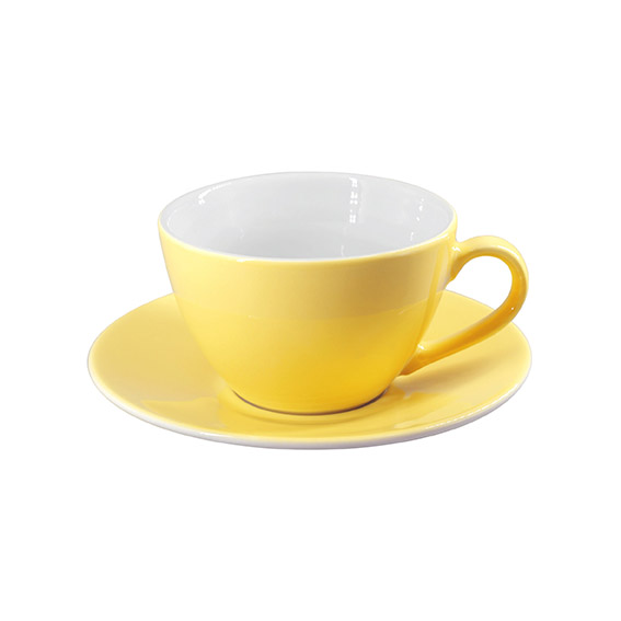 Obertasse 0,32 l - Form: Table Selection - Dekor, 79923 hellgelb - aus Porzellan. Hersteller:, Eschenbach. "Made in Germany".