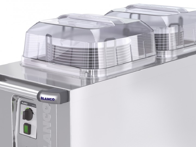 Blanco Abdeckhaube für alle Tellerspender, quadratisch, transparent, aus Polycarbonat, Maße: 420 x 420 x 175 mm,