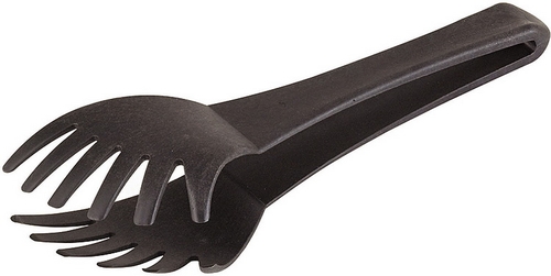 Spaghettizange 9 x 9 cm, Griff: 15 cm Polyamid, schwarz spülmaschinengeeignet Farbe: Schwarz