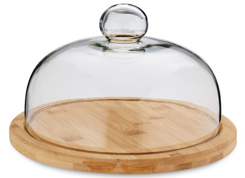 Käseglocke Jonna Bambus hellbraun 15,5 cm 24,0 cm von Kela